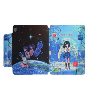 PlayGirll梦幻星球二次元适用苹果ipadair7保护套pro2025平板电脑壳Y折磁吸双面夹mini7/10代air13寸亚克力壳