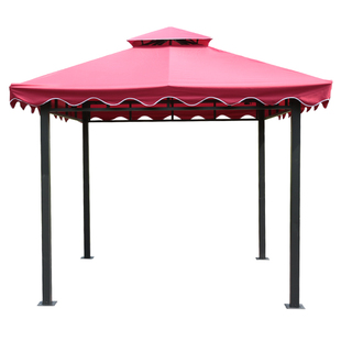 户外遮阳棚室外凉亭摆摊广告双顶帐篷花园庭院四脚伞汽车大型雨棚