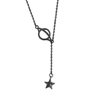 Z小姐 星球项链女小众设计感项链2024年新款女锁骨链黑色暗黑系