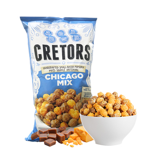 进口美国CRETORS Chicago Mix黄油焦糖奶油芝士味爆米花737g大袋
