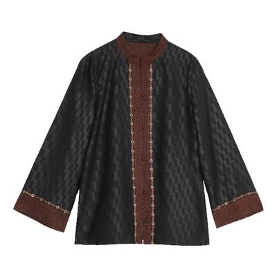 香云纱桑蚕丝外套新款