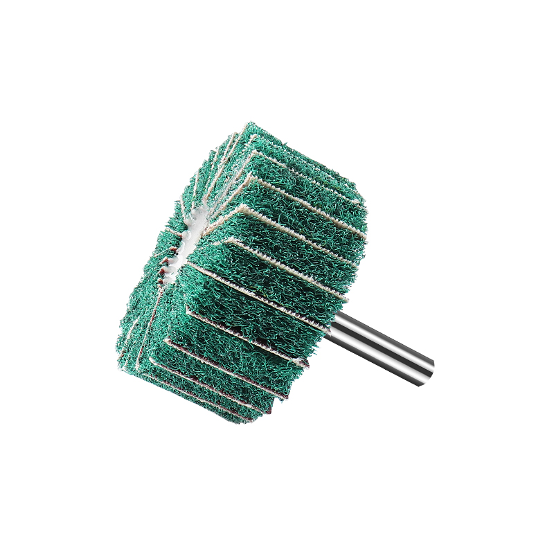 飞翼轮百洁布磨头尼龙纤维夹砂纸金属除锈打磨工具不锈钢拉丝抛光