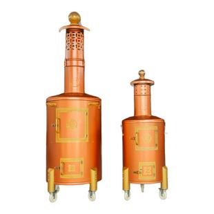 新款烧元宝炉焚化炉化钱炉寺庙烧金桶不锈钢家用加厚大号无烟户外