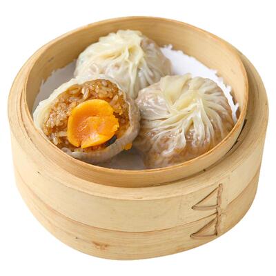 广式纸皮蛋黄烧麦家庭早餐速食