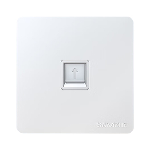 山泽电脑网线口网络面板超五/六/七类模块86型面板HDMI/光纤插座