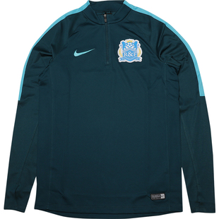天天正品耐克2016中超广州富力半拉链训练服套头长袖845216-346