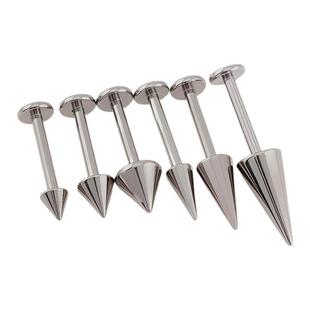 F136钛合金平底恶魔钉内螺纹0.9牙唇钉耳骨耳蜗唇钉防过敏养耳洞