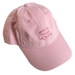 BACKNOW 原创字母鸭舌帽大头围帽子刺绣遮阳弯檐帽棒球帽小众遮阳