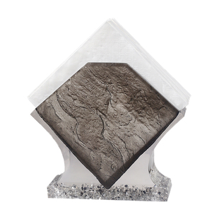 北欧厨房餐厅桌面立式纸巾架子餐巾纸架托复古西餐纸夹座创意摆件