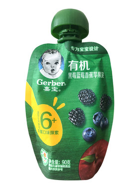 美国嘉宝婴儿辅食有机果泥