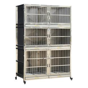 大牛不锈钢狗笼大型犬多层寄养笼中小型犬新型宠物店住院笼展示笼