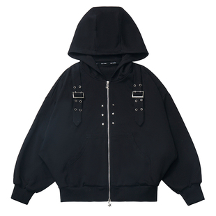 pinksavior【蔷薇星光】设计感小偶像连帽外套小西服收腰衬衫套装