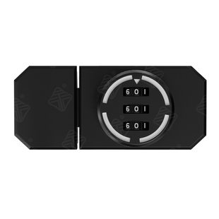 玻璃柜门密码锁展示柜文件柜防盗门锁宠物柜推拉玻璃门锁扣免打孔