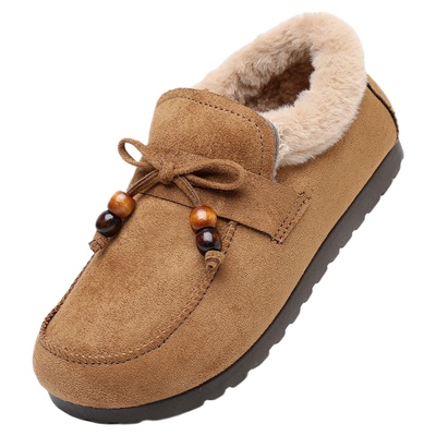 乐福毛毛鞋加绒勃肯棉鞋