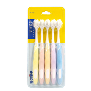 青蛙王子弹丝柔护牙刷特惠5支装NO.924软毛男女士专用成人护牙龈