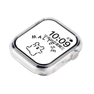 匠戴适用苹果S11手表保护壳iwatchs10边框壳硅胶applewatchs9全包SE半包s8软壳s7透明智能ultra防摔3女保护套