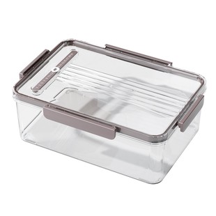 2个冰箱收纳盒食品级厨房专用整理蔬菜水果保鲜冷冻储物盒子密封