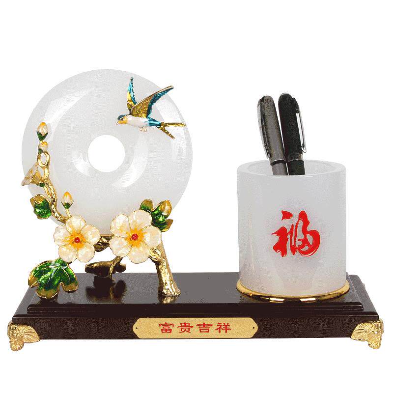 定制礼品笔筒平安扣摆件