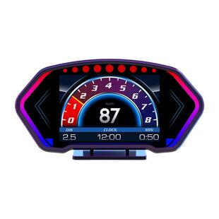 hud抬头显示器新款炫彩汽车obd多功能仪表油耗油量gps坡度仪改装