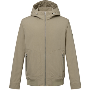 【春夏甄选】Hazzys哈吉斯春季男款时尚多色拉链外套潮流夹克上装