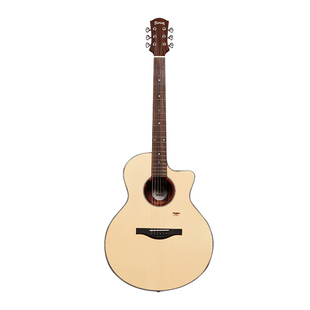 Trumon楚门新一代1系列原声单板民谣吉他初学者41寸入门150云杉木