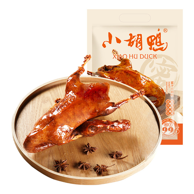 小胡鸭蜜汁酱板鸭全鸭380g香辣土鸭子酱板鸭湖北特产追剧送礼