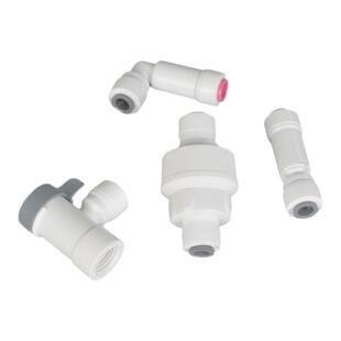 中荷接头净水器压力桶球阀门快速接头弯头单向阀配件2分L型逆止阀