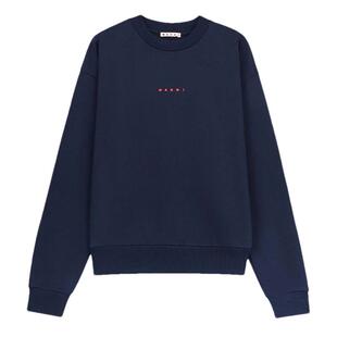【双十一抢先购】MARNI 经典款男士圆领字母LOGO长袖卫衣