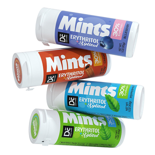 悦醒DC24赤藓糖醇含片30粒/瓶木糖醇无糖糖果薄荷糖清新口气零食