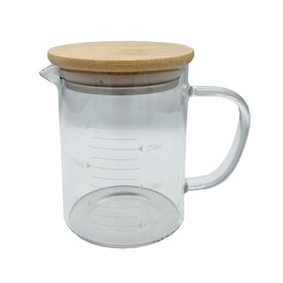包邮耐高温量杯厨房烘焙量具带刻度耐热牛奶杯子玻璃可微波炉水杯