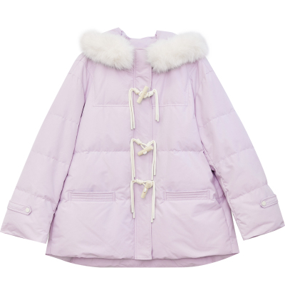 DM100环保毛领正肩羽绒服