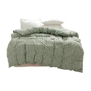 无印良品纯棉被套单件100全棉150x200x230cm床单被罩1.5单人被单