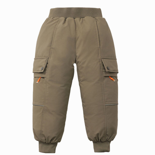 儿童羽绒裤女童男童外穿东北防寒抗寒2025新款防水加厚三防保暖裤