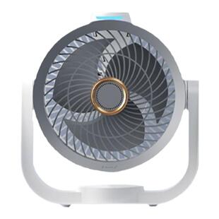 智能语音USB充电便携空气循环扇台式风扇家用静音带灯壁挂扇露营