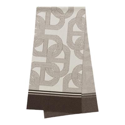 XINUO秋冬几何简约保暖羊毛围巾