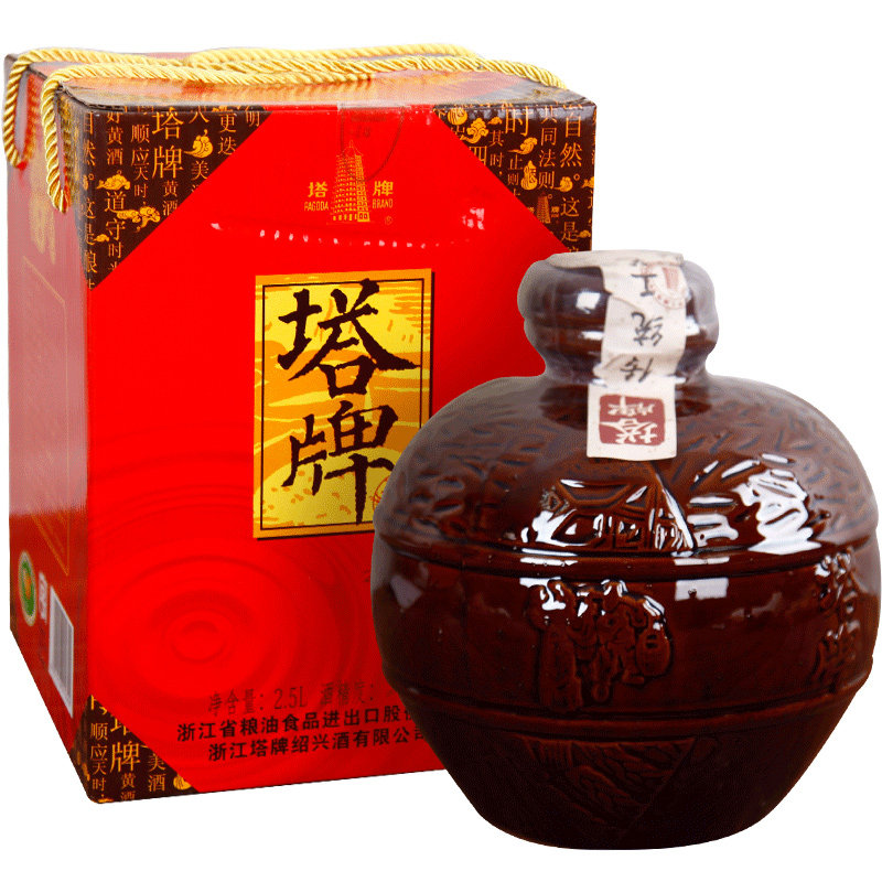 绍兴黄酒塔牌元红手工冬酿2.5L