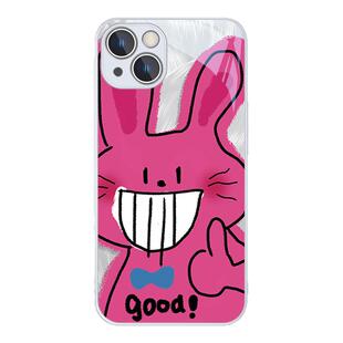 适用苹果15promax手机壳赵露思同款iPhone16plus搞怪兔子13粉色14pro可爱12趣味11个性8plus7创意x玻璃xsmax