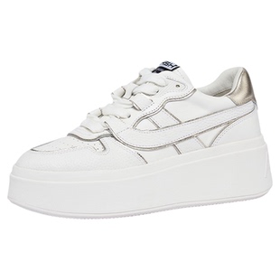 ASH女鞋新款MATCH BIS真皮休闲鞋增高厚底运动小白鞋百搭板鞋