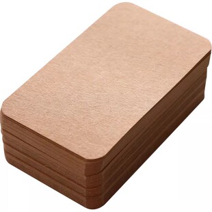 单词白卡空白卡片明信片diy牛皮纸卡纸涂鸦小卡片书签留言卡便签单词卡硬质diy自制字卡写字活页纸留言高中