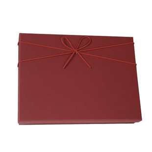 礼物盒空盒精美生日礼盒简约酒红色包装盒装围巾衣服大号礼品盒子