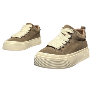 2025冬季新款男士真皮厚底板鞋加绒休闲百搭增高鞋舒适潮鞋男鞋