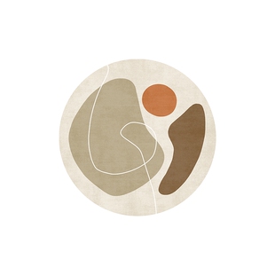 圆形地毯电脑椅子地垫卧室ins风电竞椅转椅地板保护垫书房小垫子