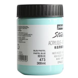 贝碧欧丙烯颜料亮光防水性大瓶300ML大桶1L墙绘创作石英砂石头画钛白颜料套装莫兰迪色高级灰pebeo亮金色深黑