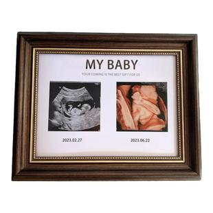 宝宝四维照片相框孕期NT B超图打印婴儿出生礼物摆台纪念照