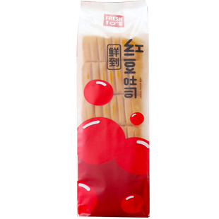 鲜到红豆大吐司营养代餐粗粮减脂期主食早餐面包网红零食手撕面包