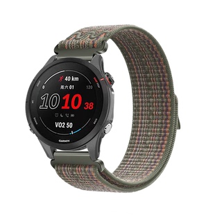 适用于佳明255手表带Forerunner255/265/245尼龙编织回环腕带645/165替换带Vivoactive4S/Venu3S/active5配件
