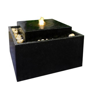 流水摆件不锈钢喷泉庭院装饰石材水景小品简约养鱼池水系阳台送礼