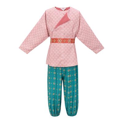 花朝记｜花下客｜唐制复原风中长圆领袄腰带裤子亲子装童装汉服