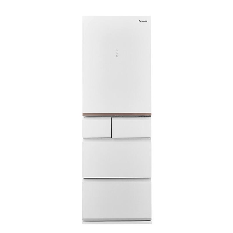 松下多开门电冰箱NR-TE43AXB-W变频节能智能无霜玻璃白色纳诺怡