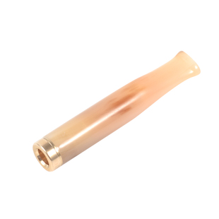 天然牦牛角烟嘴可清洗循环型拉杆滤芯粗中细三用香烟过滤器男高档